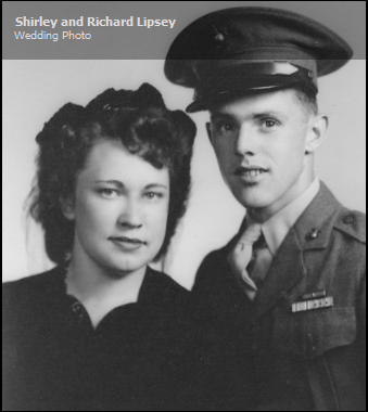 Shirley and Richard Lipsey wedding photo